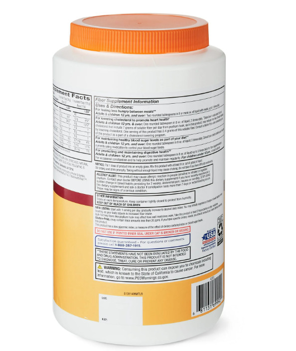 Equate Daily Fiber Orange Smooth Fiber Powder, 48.2 oz. ( Fast Free Shipping )