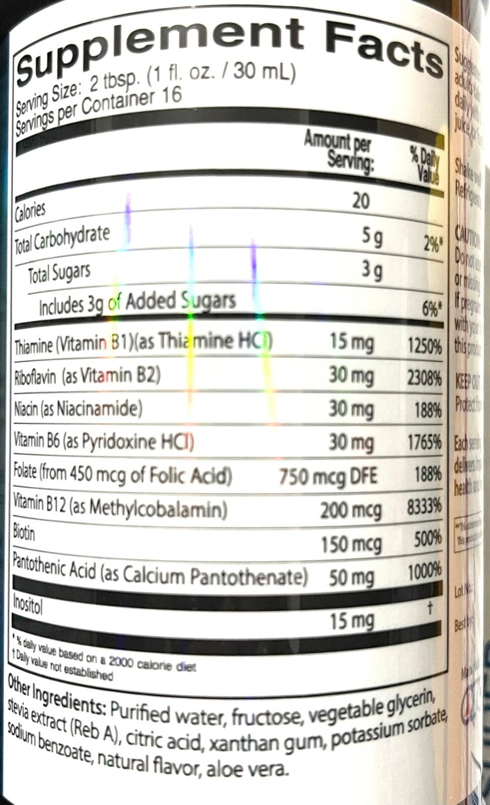 Neurobion B12 Complex Liquid Metabolism and Energy Supplement Vitamins, 16 fl oz