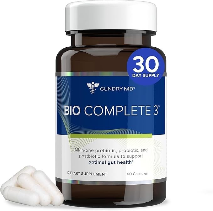 Gundry MD Bio Complete 3 Supplement 60 Capsules Optimal Gut Health Free Delivery