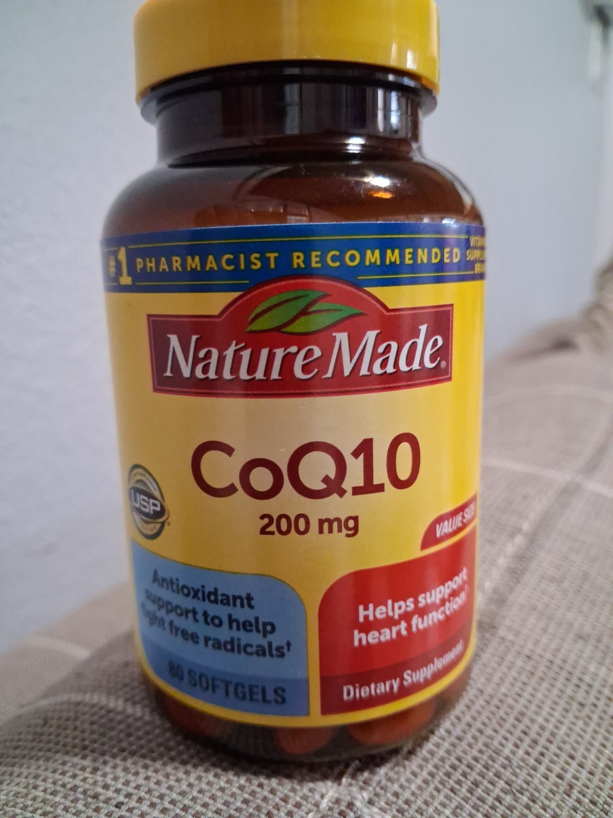 Nature Made CoQ10 200 mg 80 Softgels Exp Late 27 Or 28 . #1 Doctor Recommended