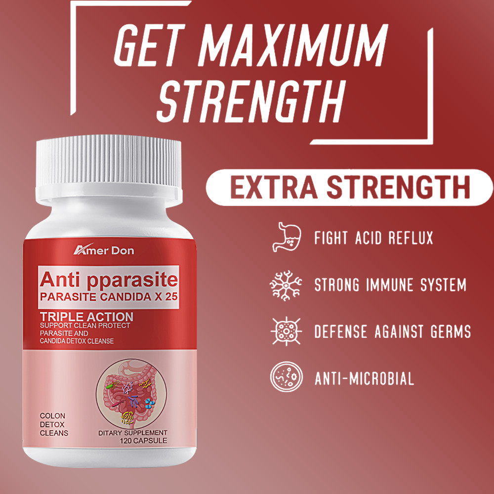 Parasite Cleanse DETOX Liver Colon Yeast Killer Pills All Natural Detox Candida