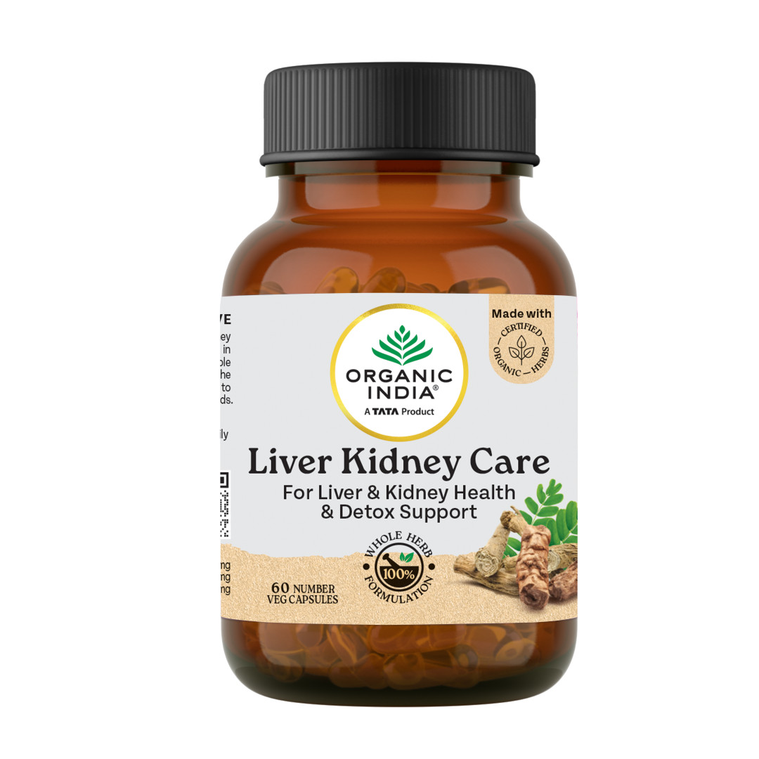 Organic India Liver Kidney Care | Herbal Detox & Daily Wellness Supplement | 60g