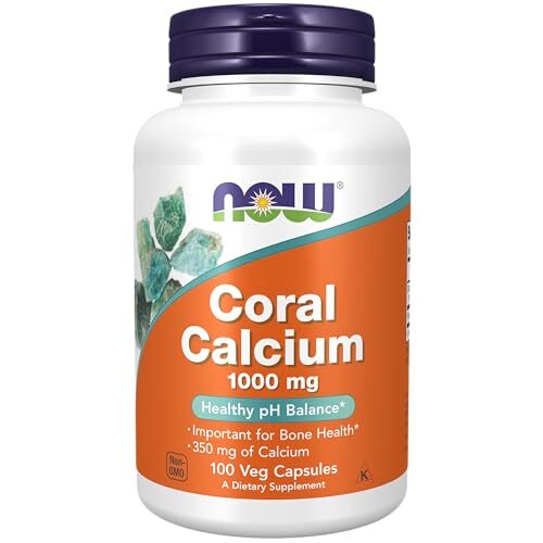 NOW FOODS Coral Calcium 1000 mg 100 Veg Capsules