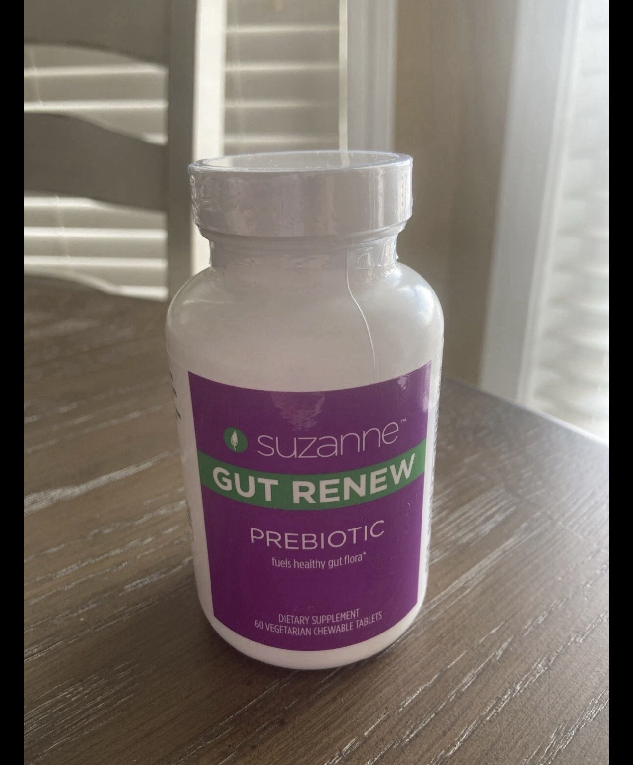 Suzanne GUT RENEW Prebiotic Supplement 60 Chewable Tablets Exp. 01/2026 New