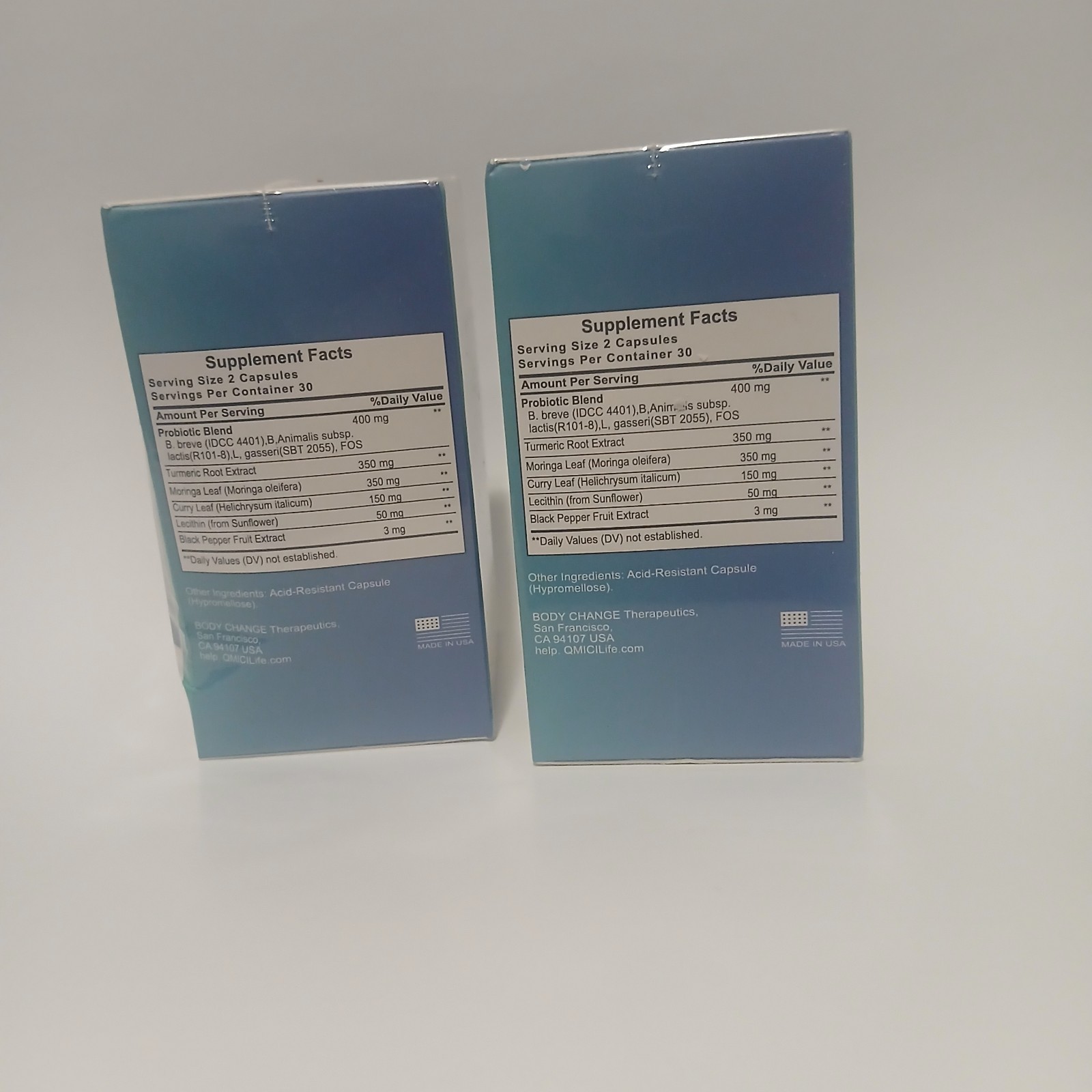 Body Change Provitamin Probiotic Capsules Digestive Support 60 Gluten Free
