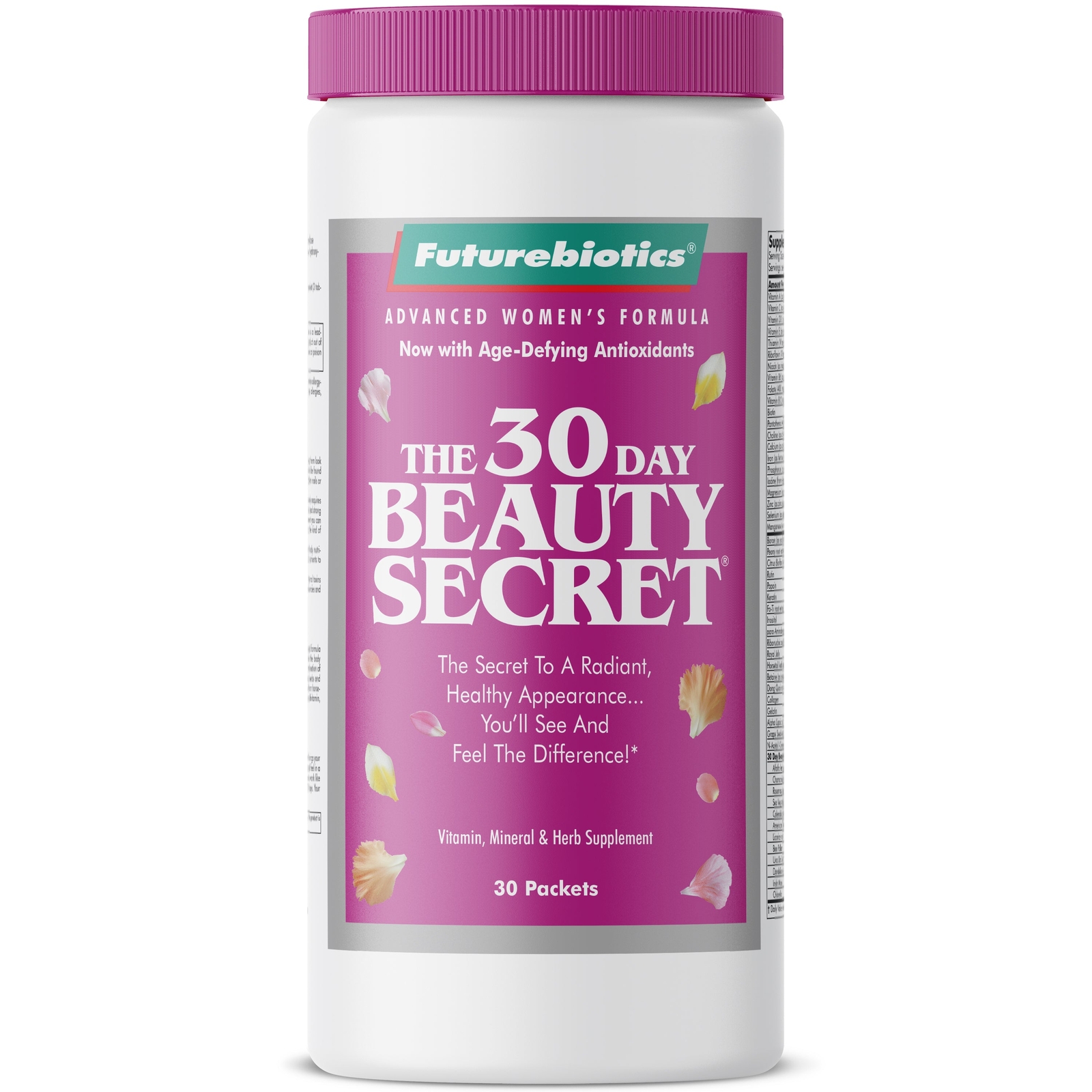 Futurebiotics 30 Day Beauty Secret for Radiant Healthy Appearance, 30 Packets