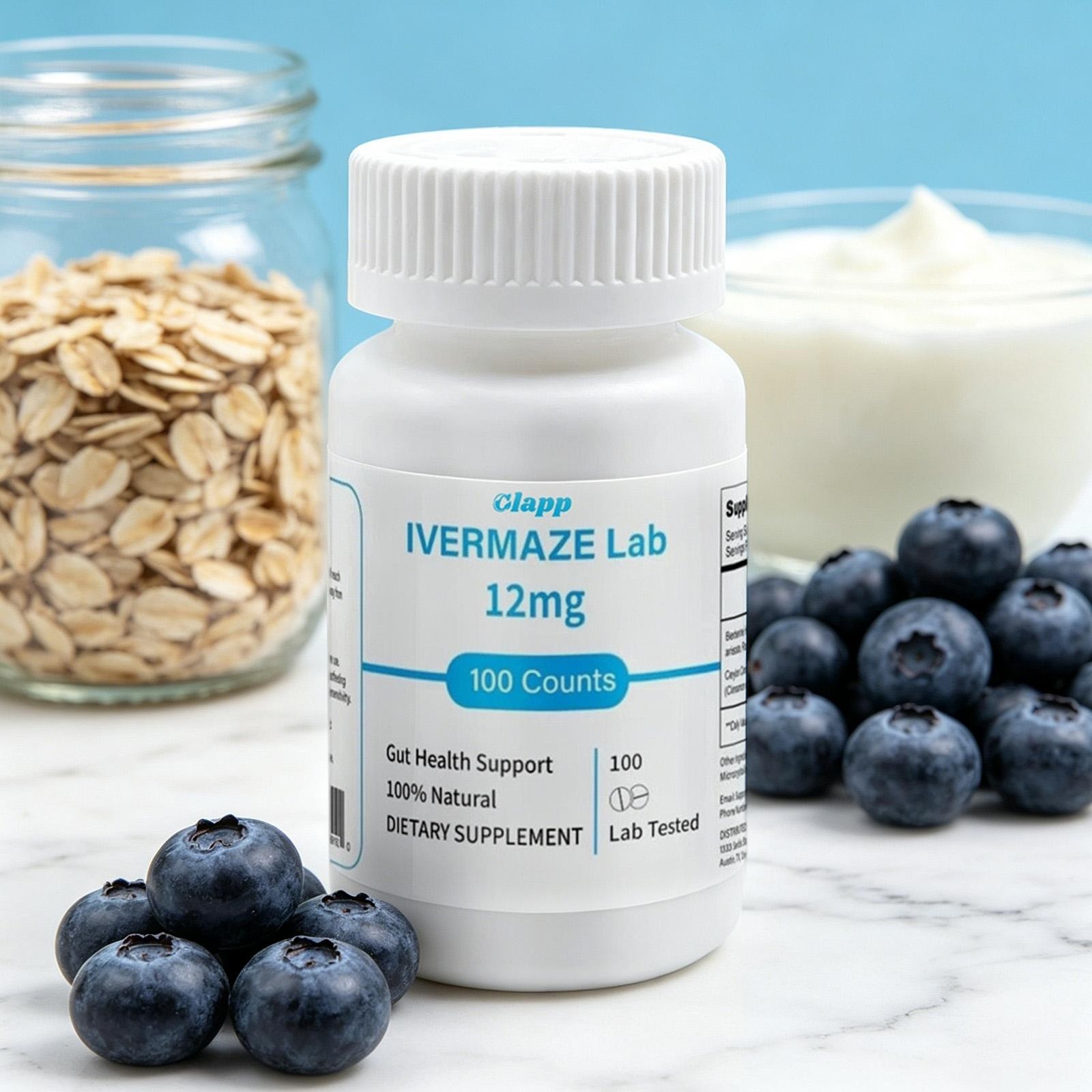 IVERMET Tablets For Person 99% Mg,100 12 Tablets, – Digestive Purity Supplement