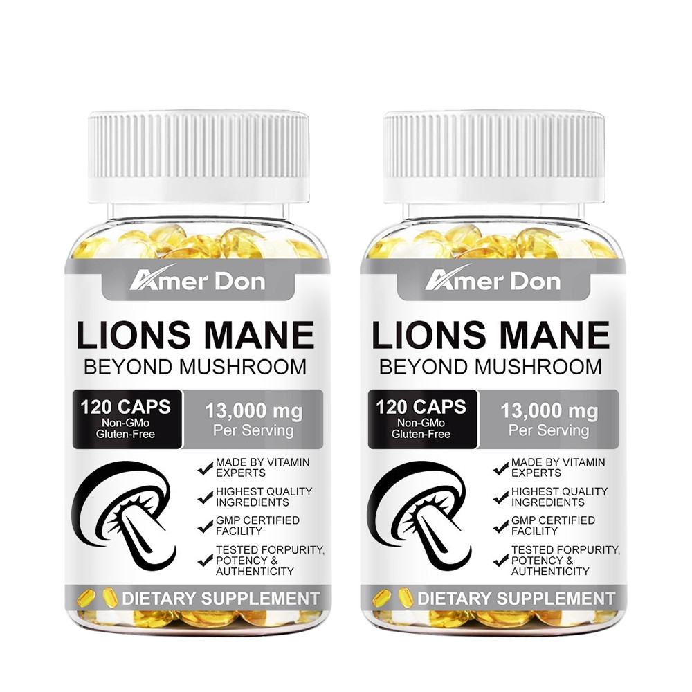 Organic Lion’s Mane Mushroom Complex 13000 mg – MEMORY, FOCUS, STRESS SUPPORT