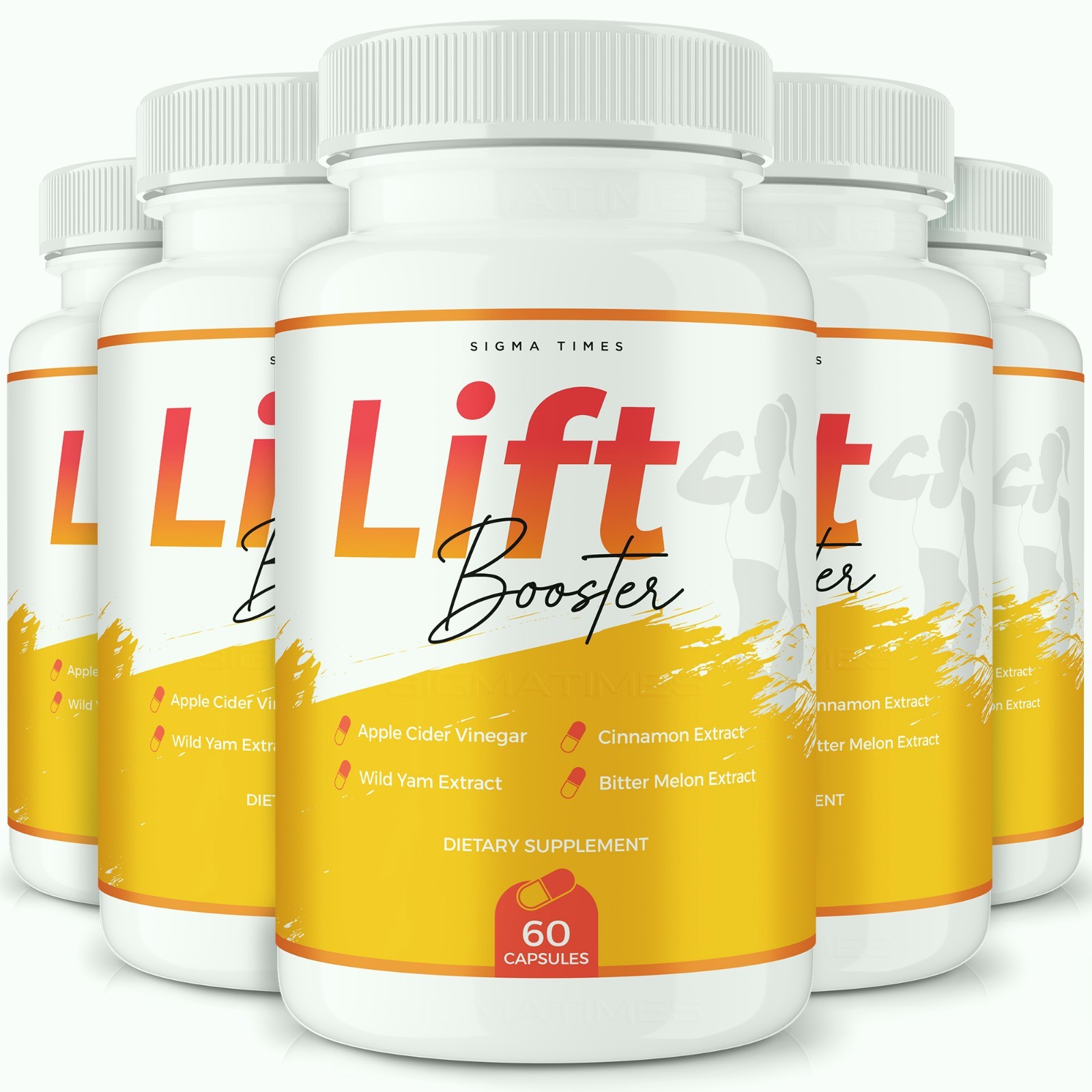 Lift Booster Capsules – Supports Metabolism & Natural Weight Loss – 5 Pack