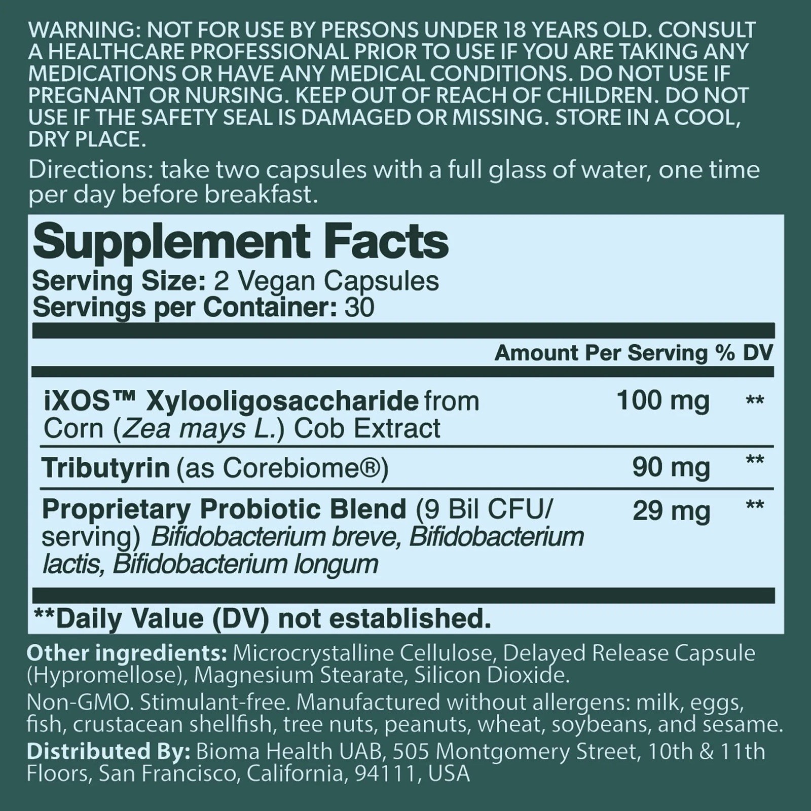 BIOMA Probiotics, 60 ct / 30 serv.