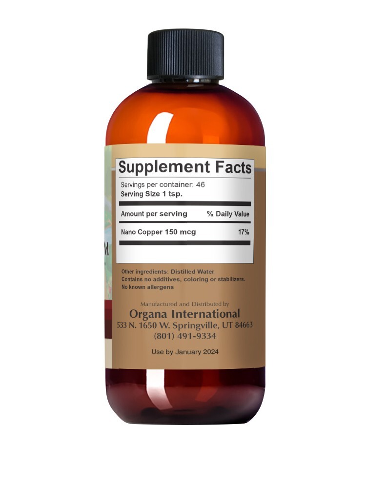 The BEST Nano Colloidal Copper Supplement! 8 oz 30 ppm of Nano Copper!