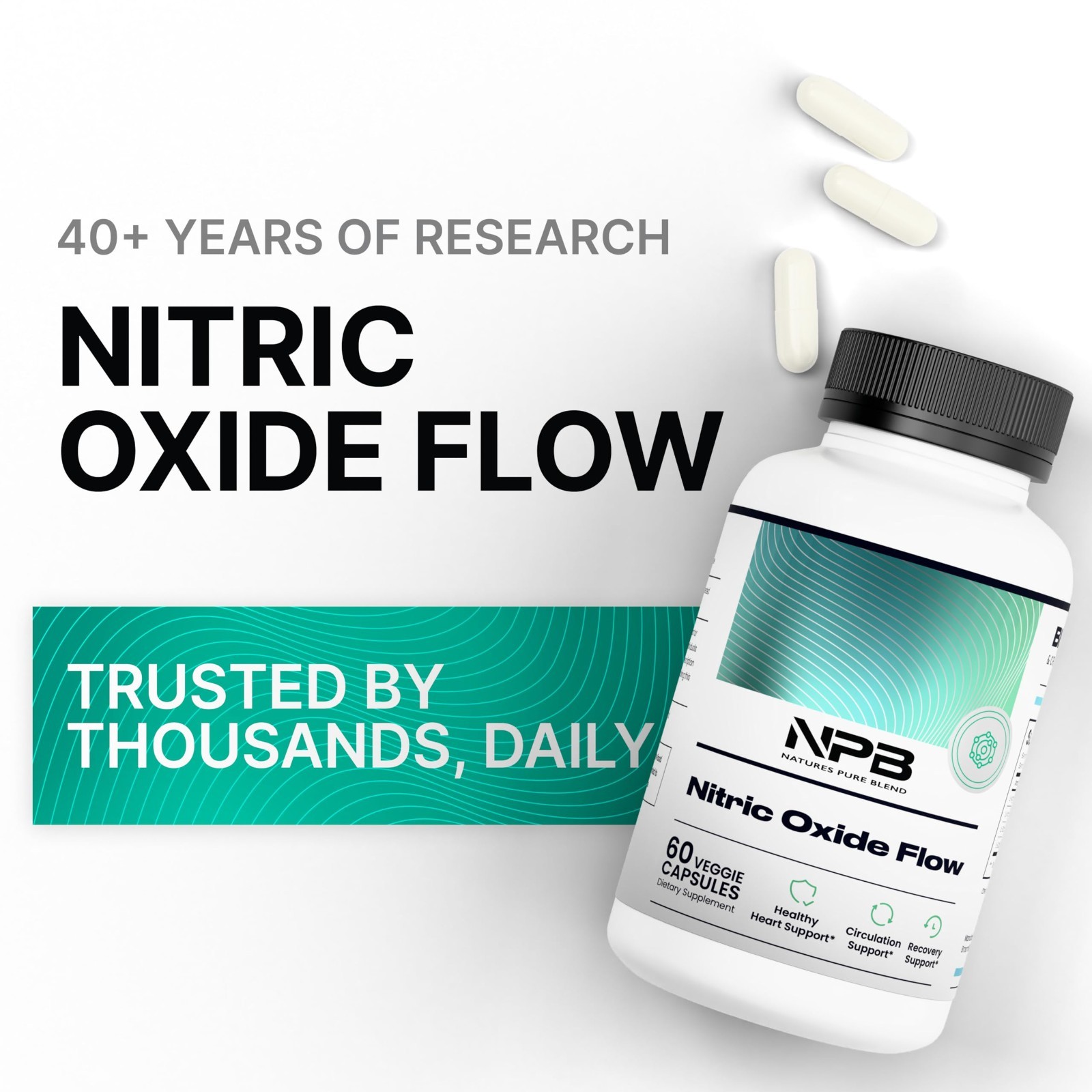 Nitric Oxide Supplements for Men – L-Arginine & L-Citrulline 1500MG – Heart & Ci