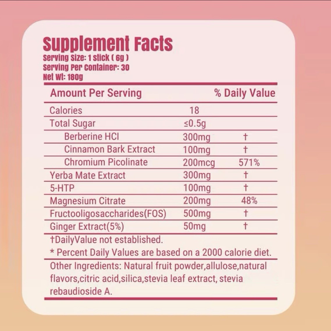 Strawberry Acai Vegan Cutting Mix Dietary Supplement