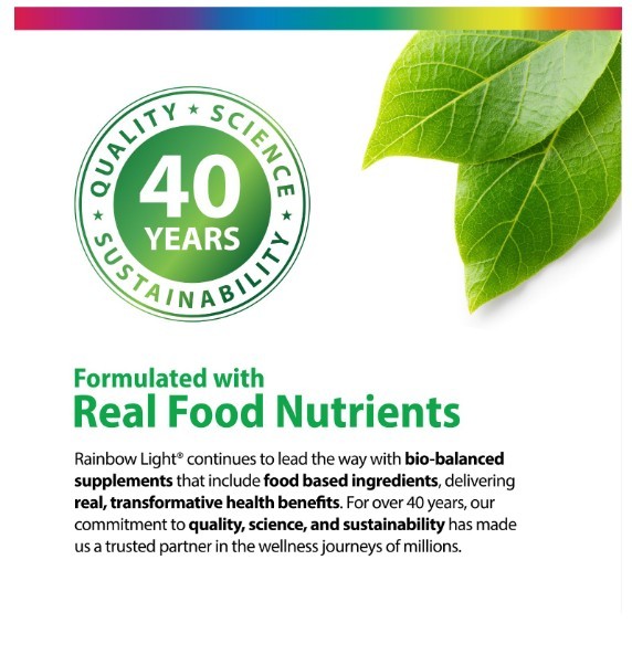 Calcium Citrate Mini Tablets | 120 Count | Food Nutrients | by Rainbow Light