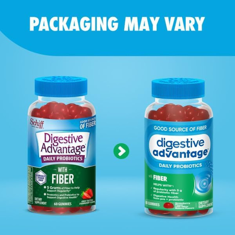 Digestive Advantage Prebiotic Fiber Supplement (60 Count x2 Pack) EXP:01/27