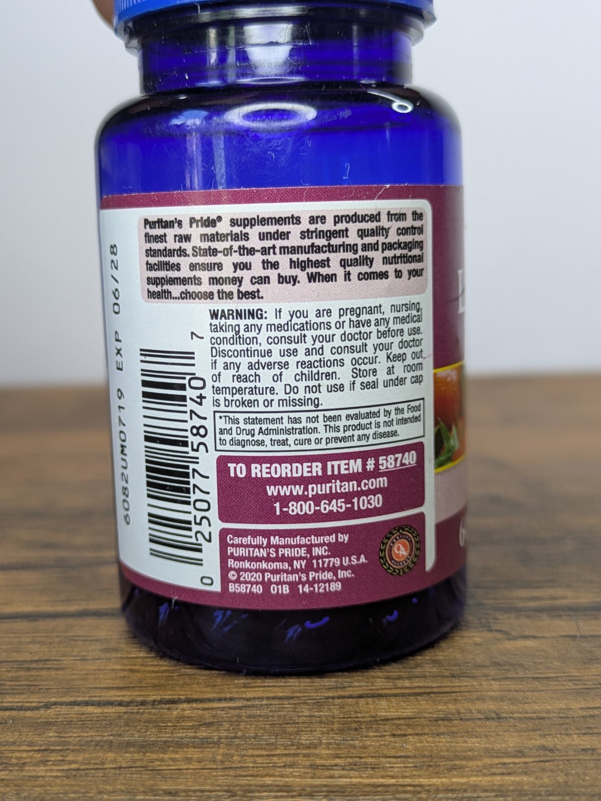 (3 Pack) Puritan’s Pride Lycopene 20mg 60 Softgels, Exp 06/2028
