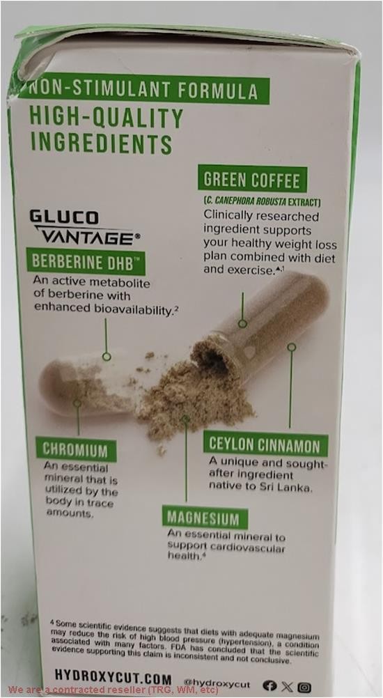 Hydroxycut Clinical Berberine DHB60 Capsules – Enhanced Absorption – 30 Servi…