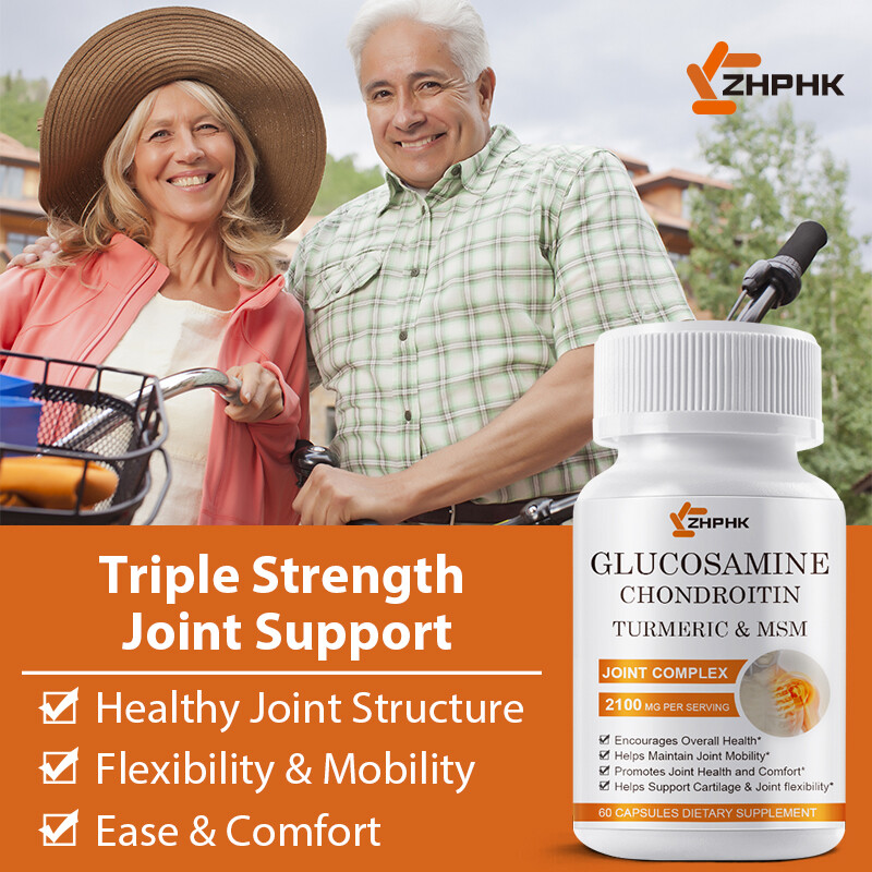 Glucosamine Chondroitin With Turmeric & MSM Triple Strength Joint Support 2100mg