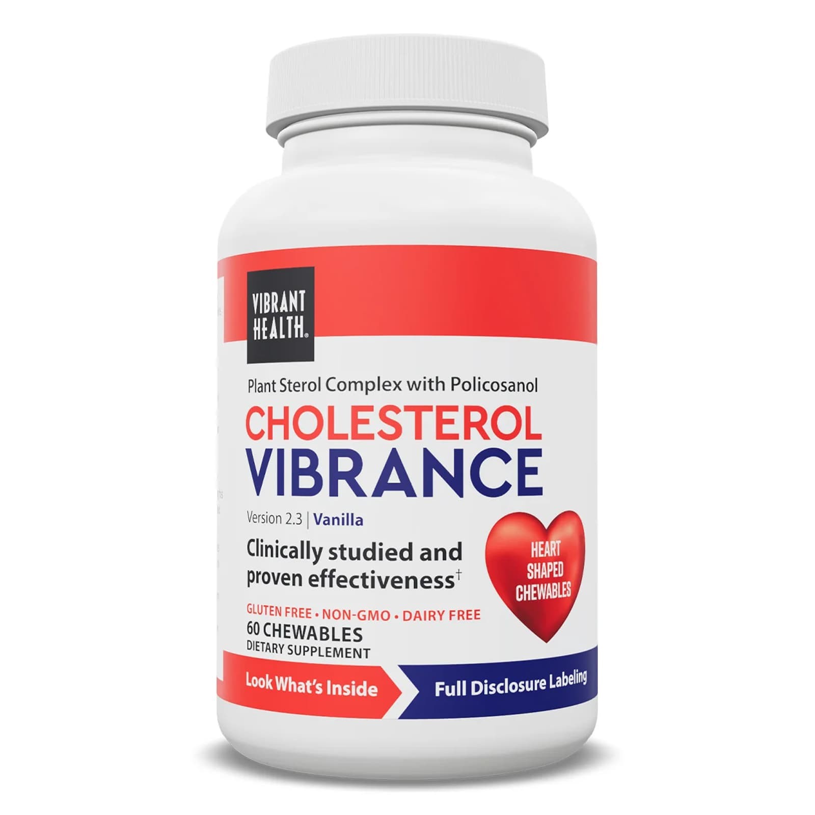 Vibrant Health Cholesterol Vibrance , 60 Chewable, Clearance for EXP 06/2026