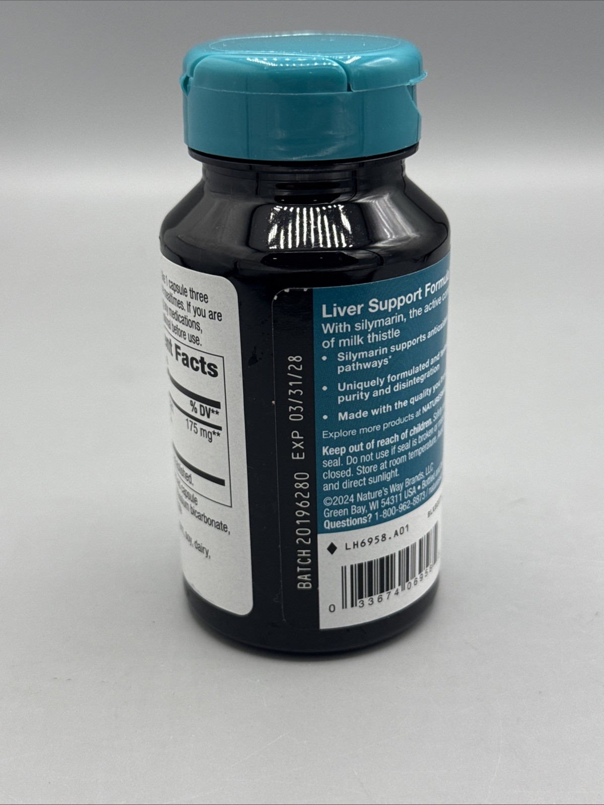 Natures Way THISILYN Milk Thistle Extract 100 veg Capsule liver function 03/2028