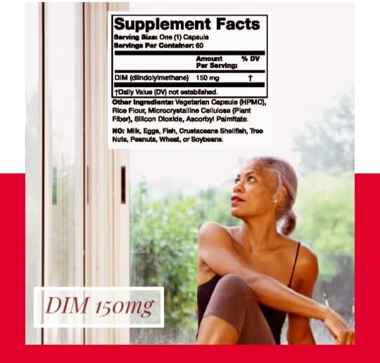 Dim Supplement 150Mg – Dim Diindolylmethane 60 Capsule Supply Of D