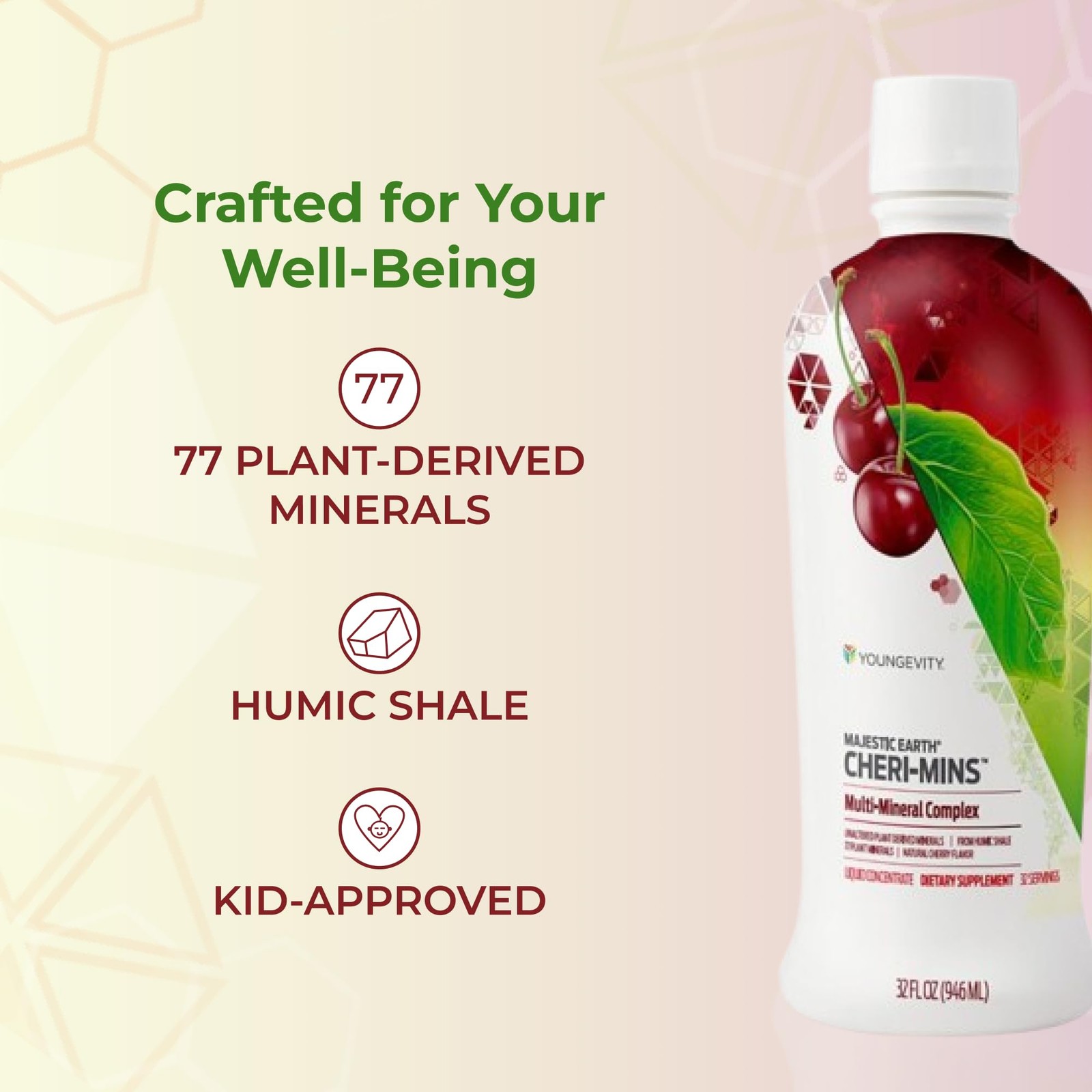 Youngevity CheriMins™ Plant Derived Liquid Minerals Great Tasting Formula 7…