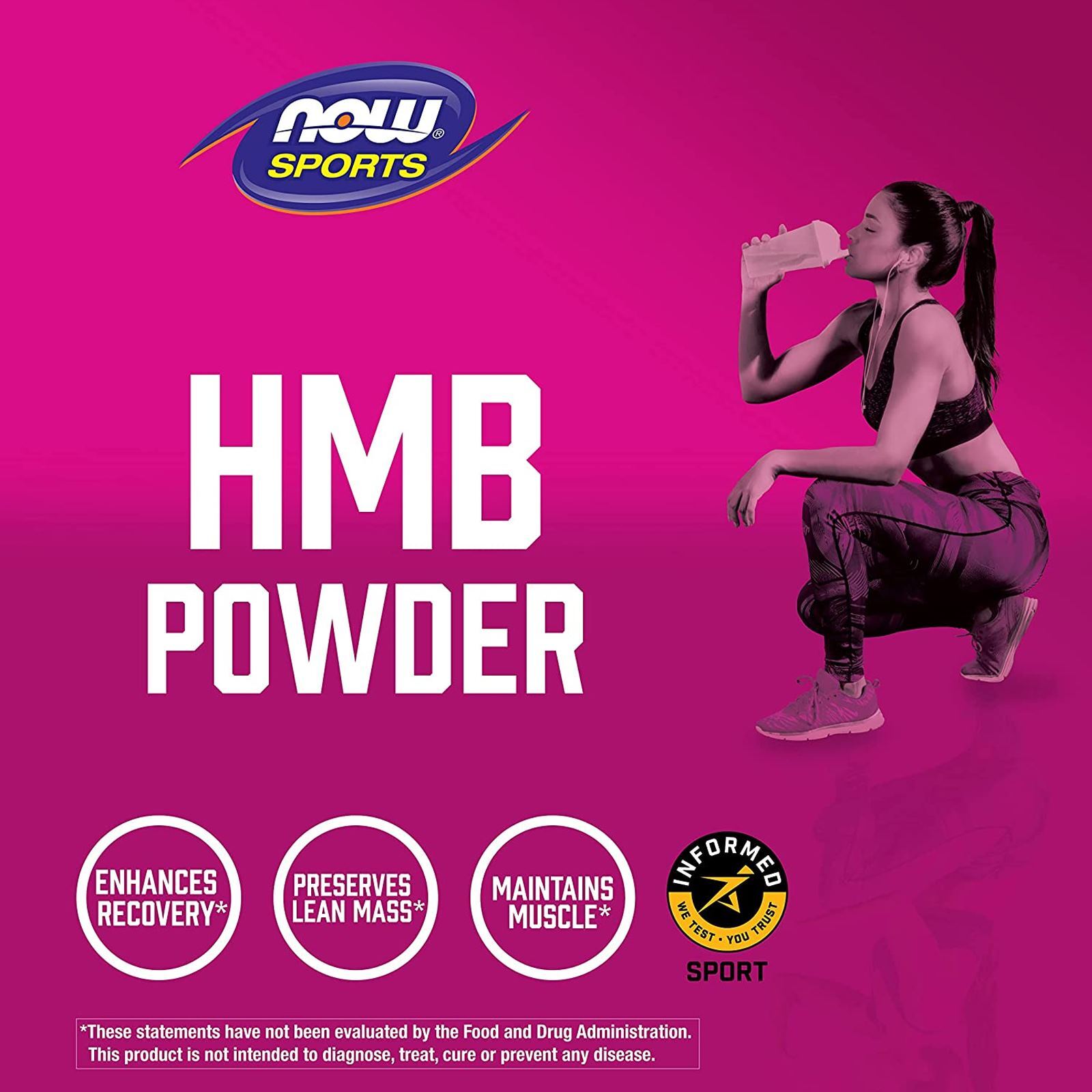 NOW FOODS HMB Powder 90 g 3.2 oz