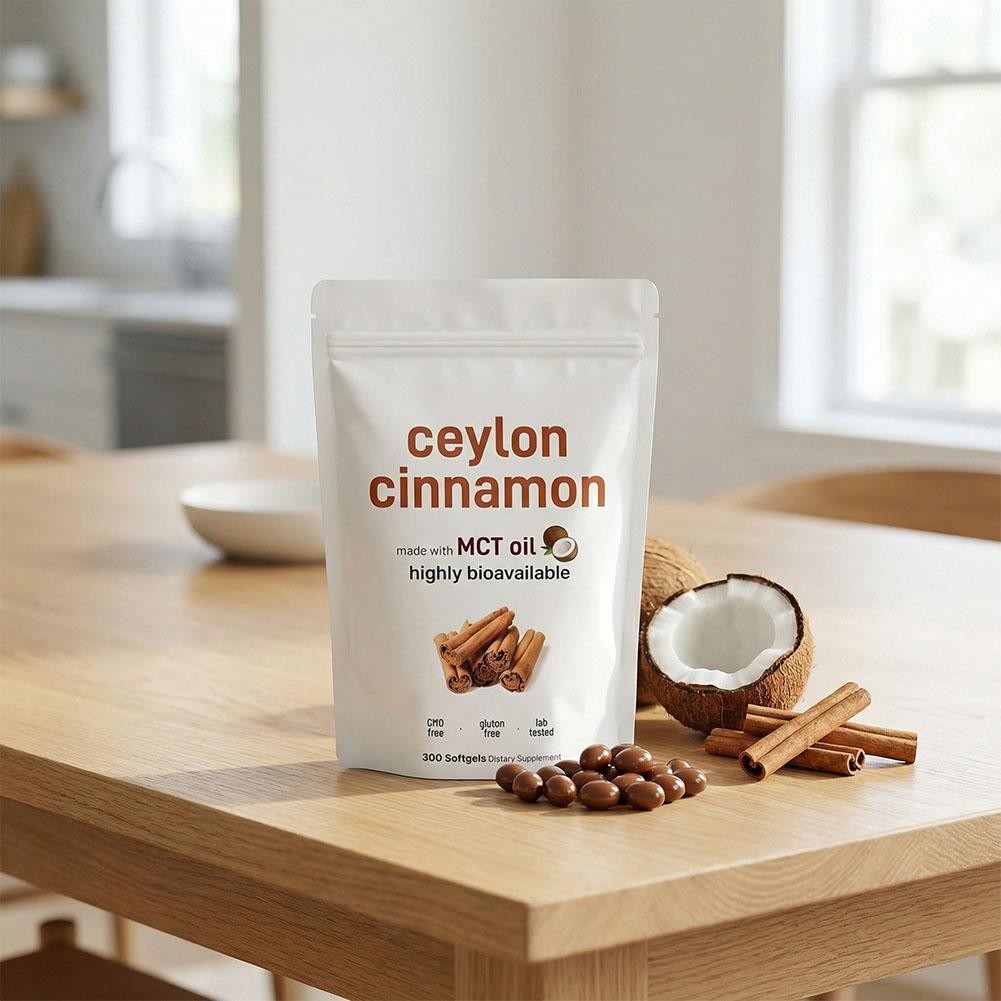 2PACK 7200Mg Equivalent |300Softgels with MCT Oil|HighlyBioavail Ceylon Cinnamon