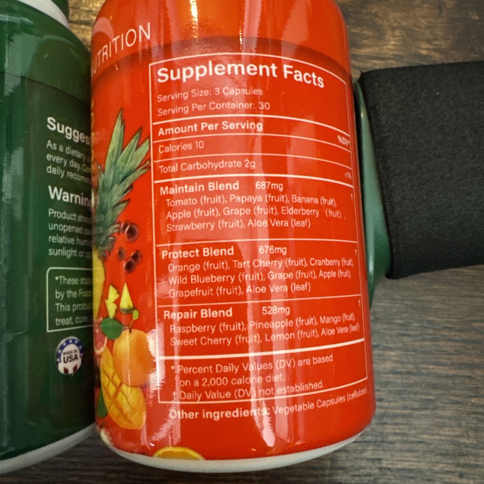HORJOY Fruits and Veggies/Vitamins Supplements Dietary Nutritional -180 Capsules