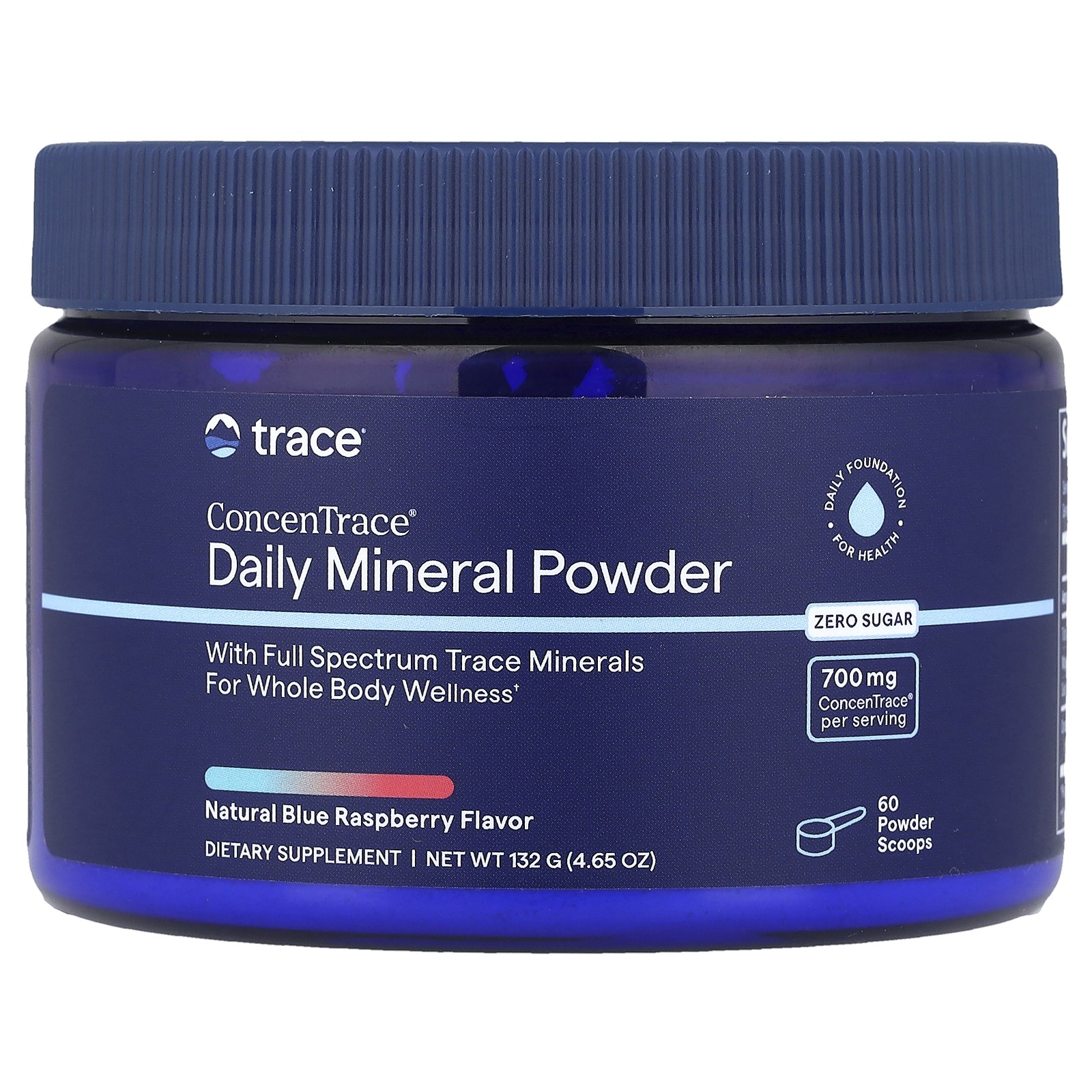 ConcenTrace®, Daily Mineral Powder, Blue Raspberry, 4.65 oz (132 g)