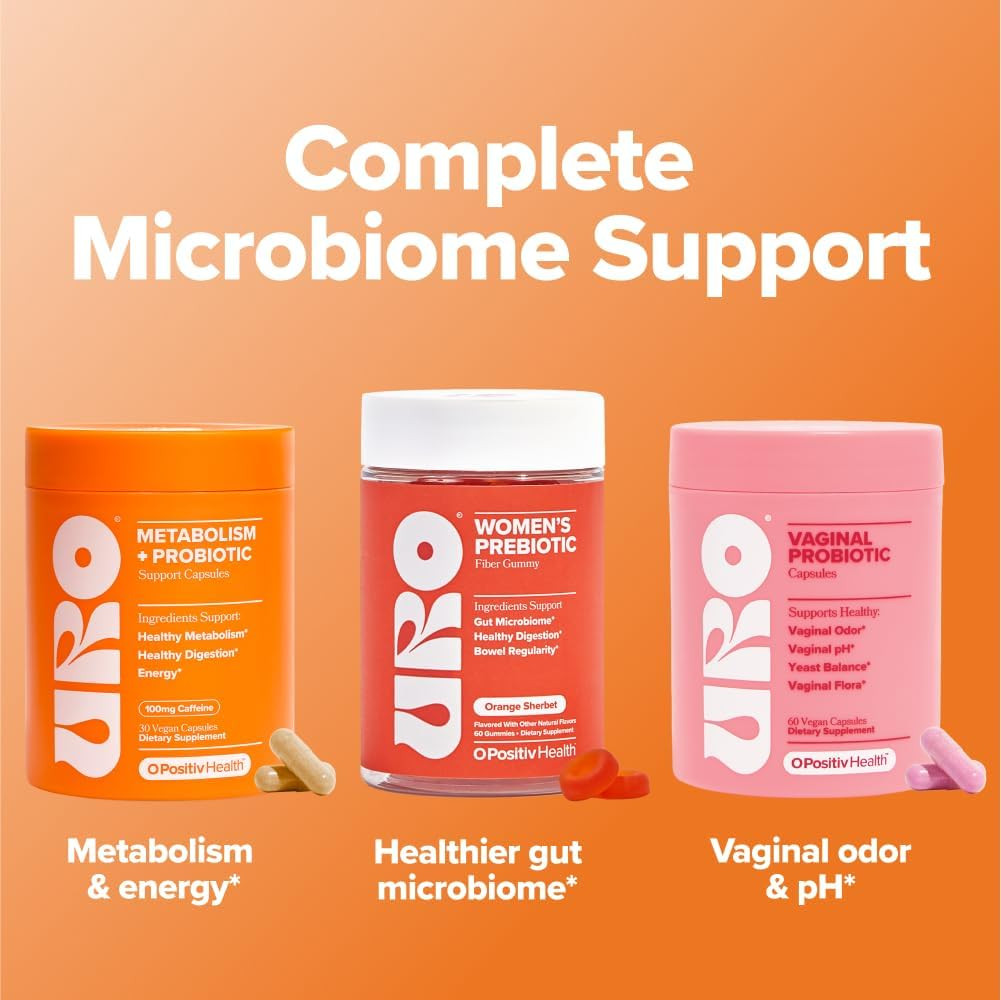 URO Metabolism + Probiotic Support Capsules – Metabolism, Gut Health & Sustained