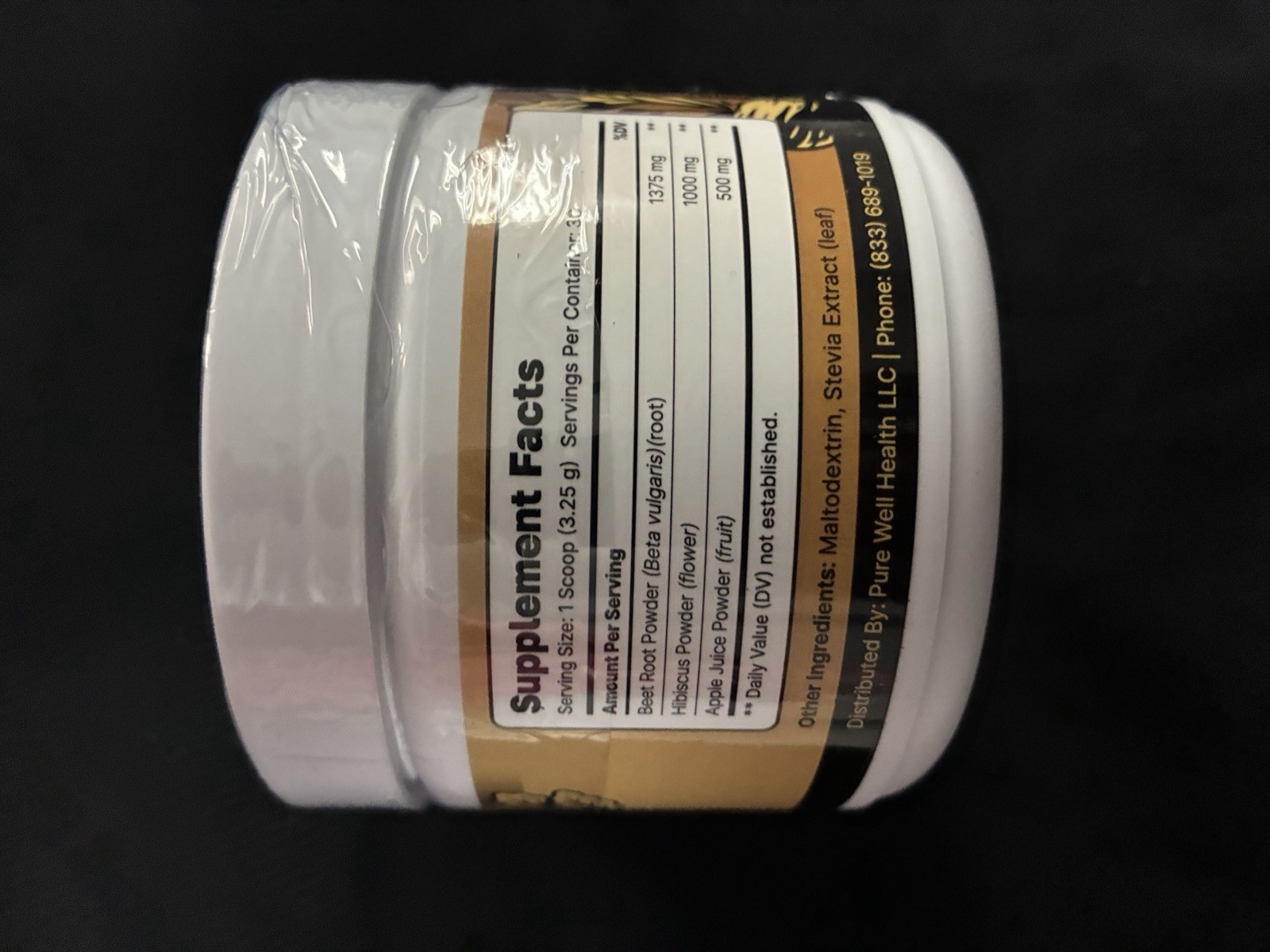 Pure Well Health Lung Ultra Respiratory Support Powder, Apple, Vegan 3.44oz