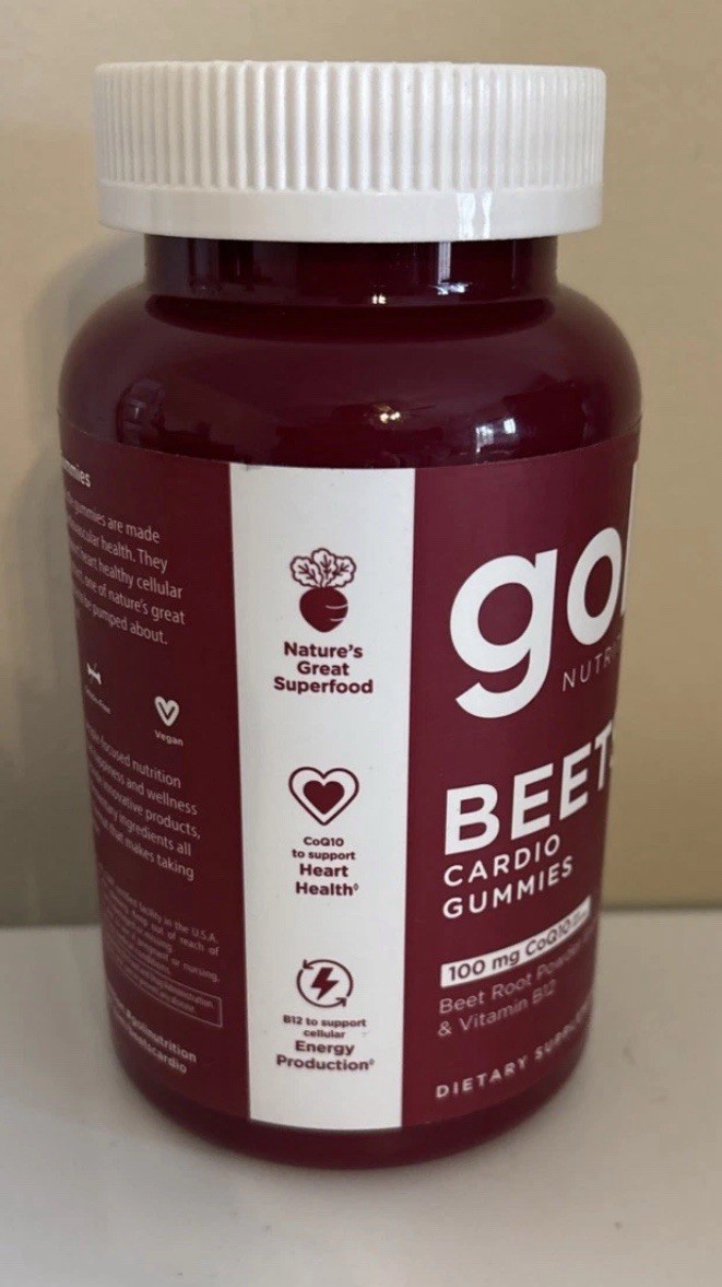 Goli Nutritional Supplement, Beets Cardio Gummy – 60 Count – 100mg CoQ10