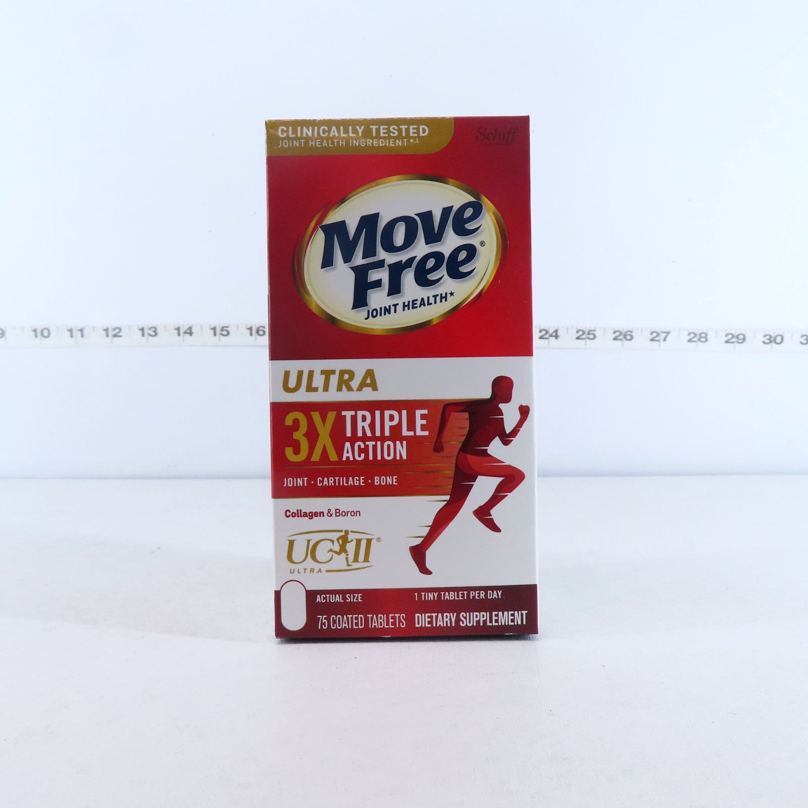 NEW – SCHIFF MOVE FREE ULTRA TRIPLE ACTION JOINT SUPPLEMENT, 75 TABLETS 07/2028+
