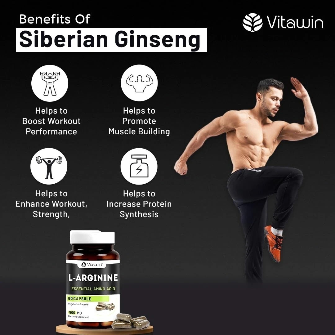 Vitawin L-ARGININE Capsules For Maximum Strength – 60 Capsule c550