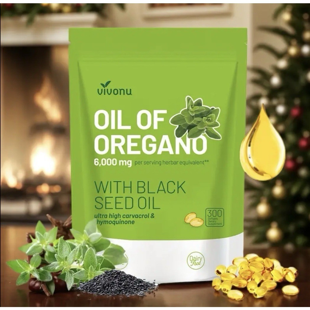 Oil of Oregano Softgels with Black Seed Oil – 6000mg Oregano Oil NEW