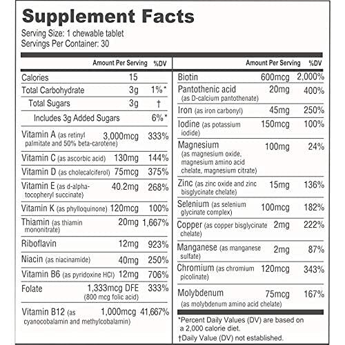 BariatricPal Multivitamin ONE 1 per Day Bariatric Multivitamin Chewable with …