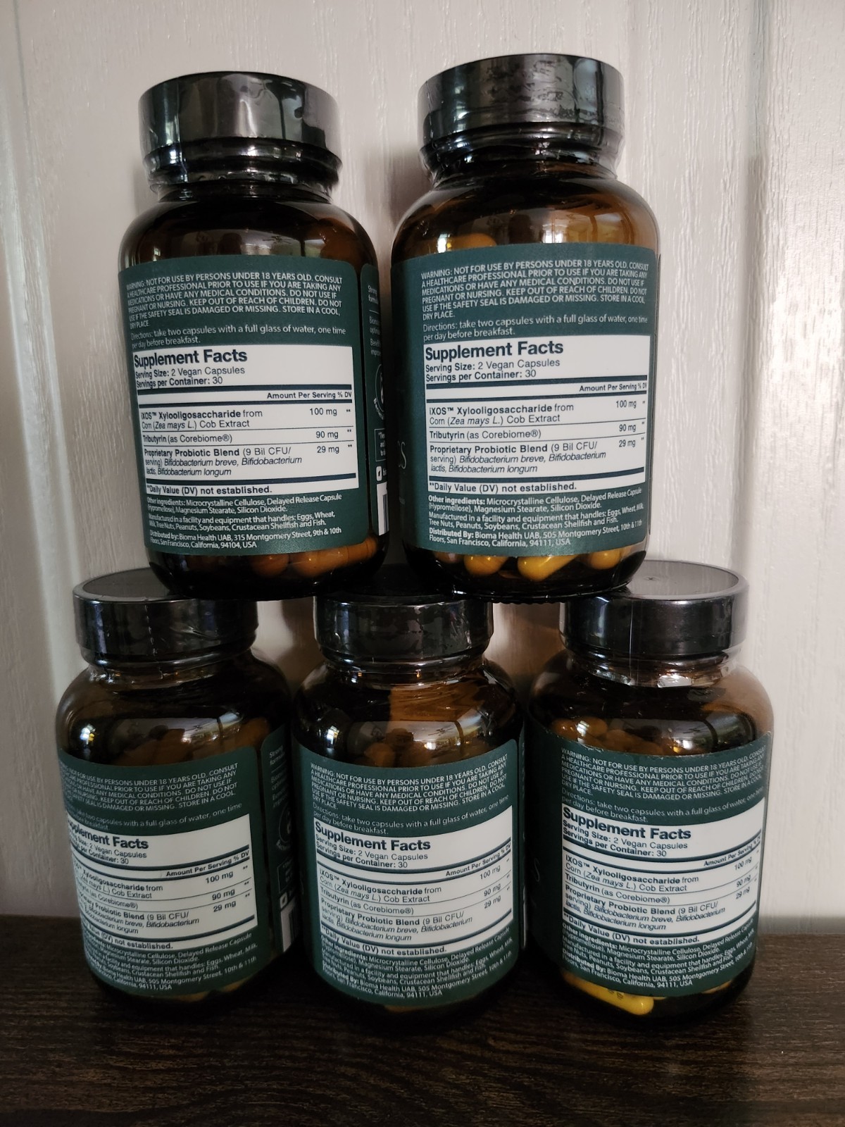 BIOMA 5 Bottles Probiotics Digestive Health & Weightloss Support