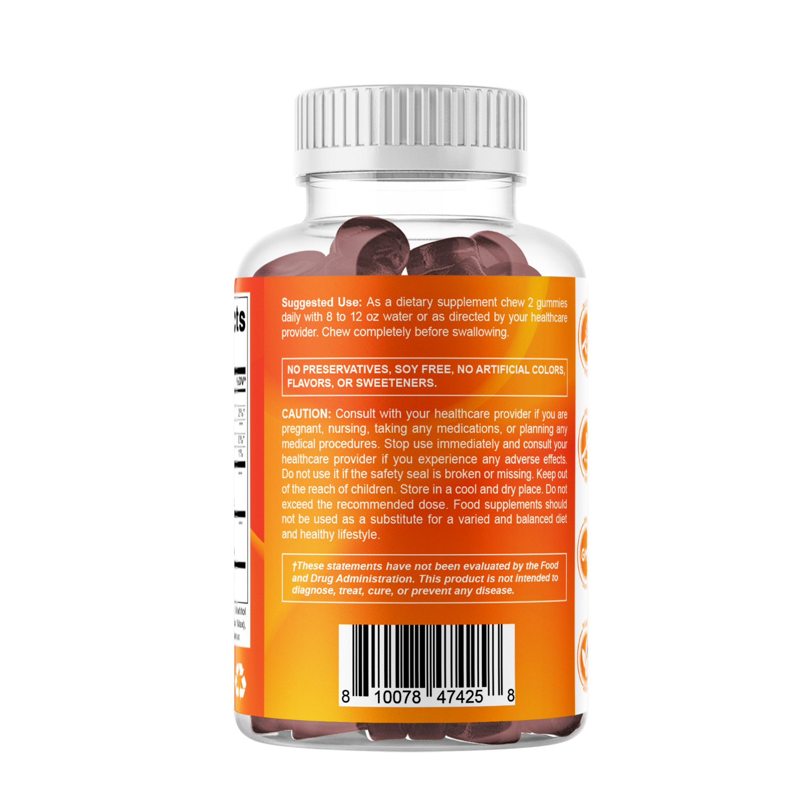 Vitamatic 2 Packs Sugar Free Pumpkin Seed Gummies Natural Raspberry Flavor-60 ct
