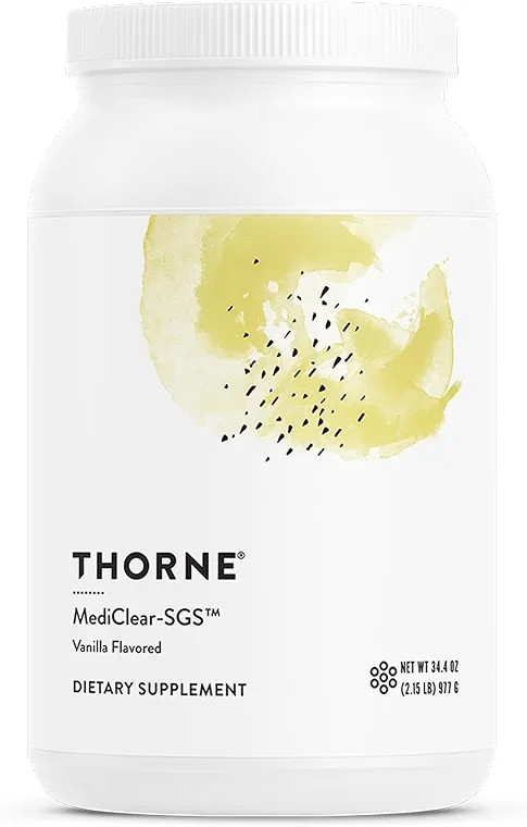 Thorne MediClear-SGS Pea & Rice Protein Powder Vanilla Flavor 34.4oz