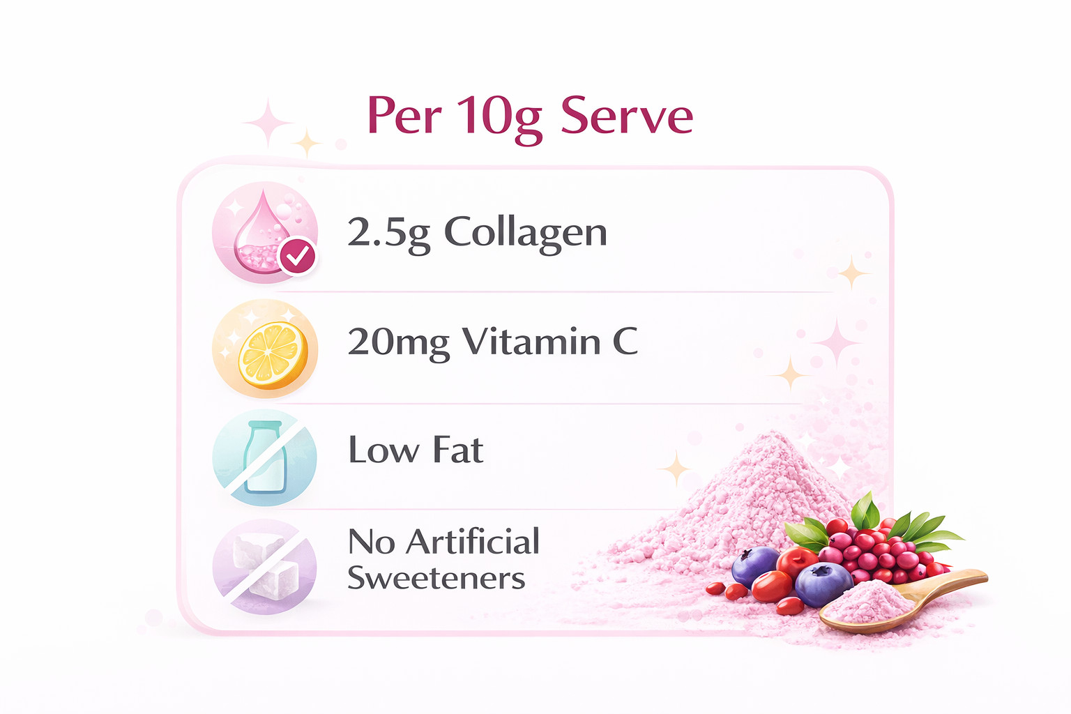 Collagen Beauty Blend Powder Marine Antioxidants Skin Elasticity