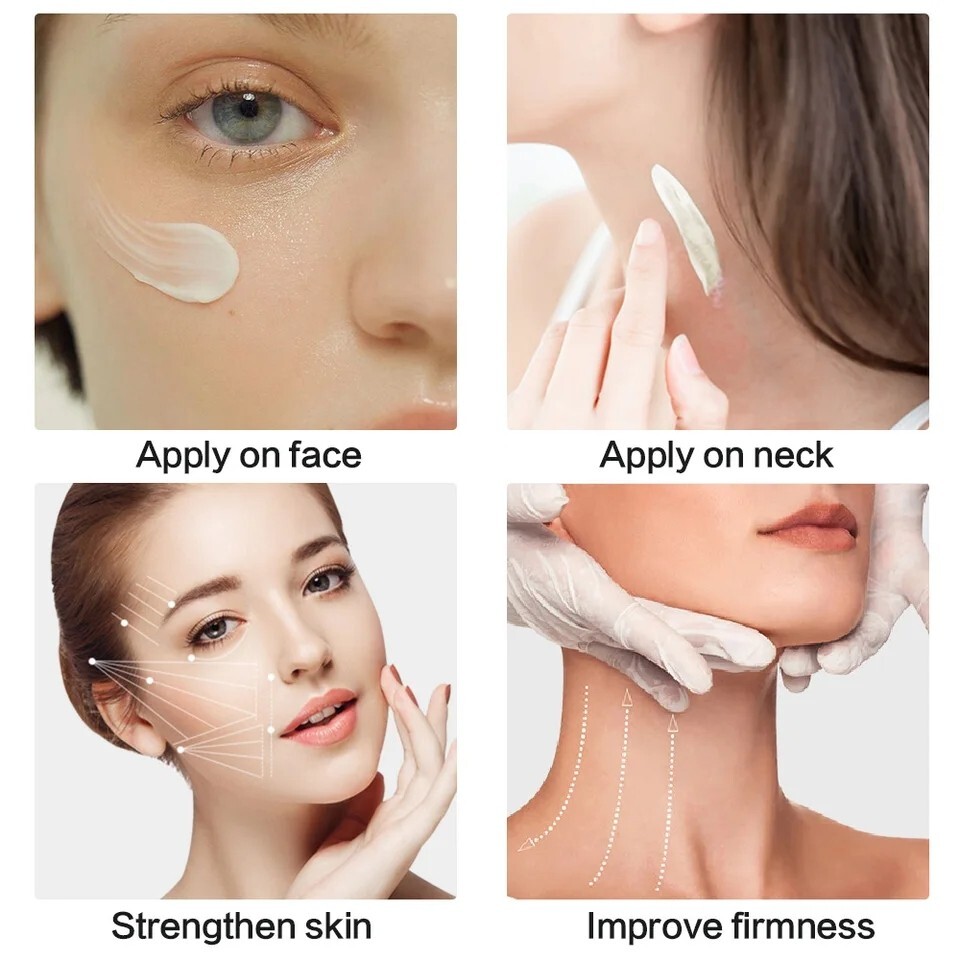 Collagen Face Cream with Airless Pump Anti-Aging Botanical Stem Cells 2.12 oz