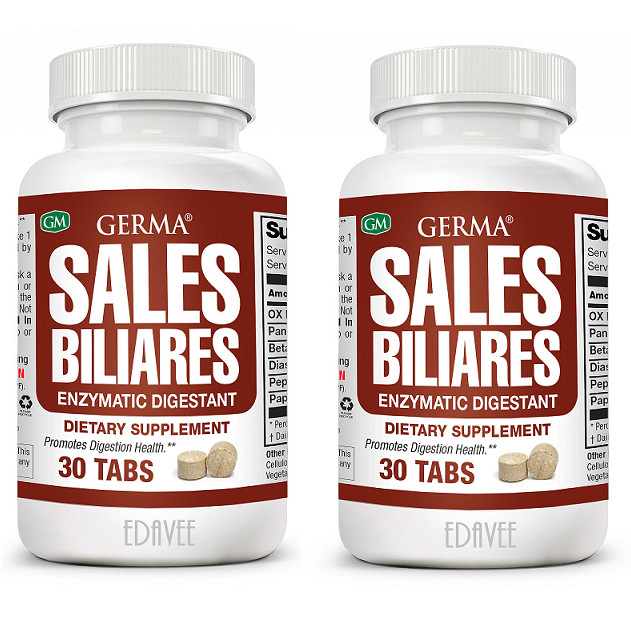 Sales Biliares Digestive Enzymes Ox Bile Pancreatin Enzimas Digestivas Germa 2pk