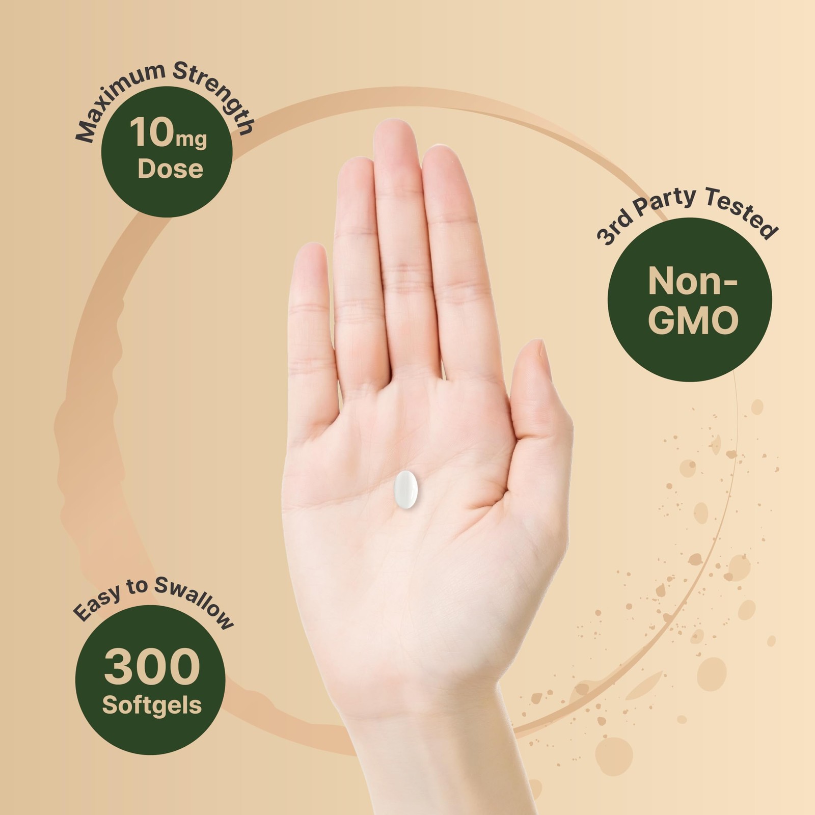 Boron 10mg, 300 Softgels with MCT Oil | High Absorption 300 Count (Pack of 1)