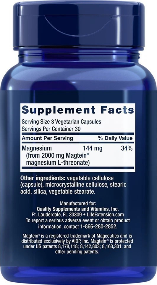 NEW 2 PACK Neuro-Mag Magnesium L-Threonate from 2000 mg Magtein – Life Extension