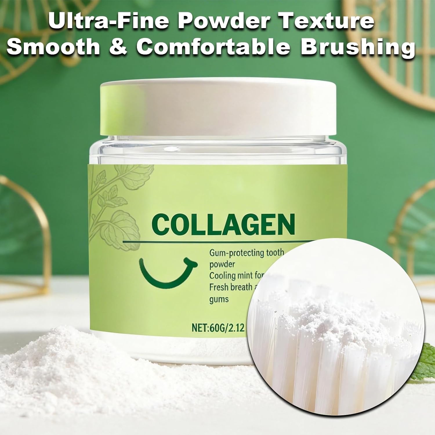 2PCS Collagen Tooth Powder,Collagen Powder for Gums, Smile Strengthening, Provid