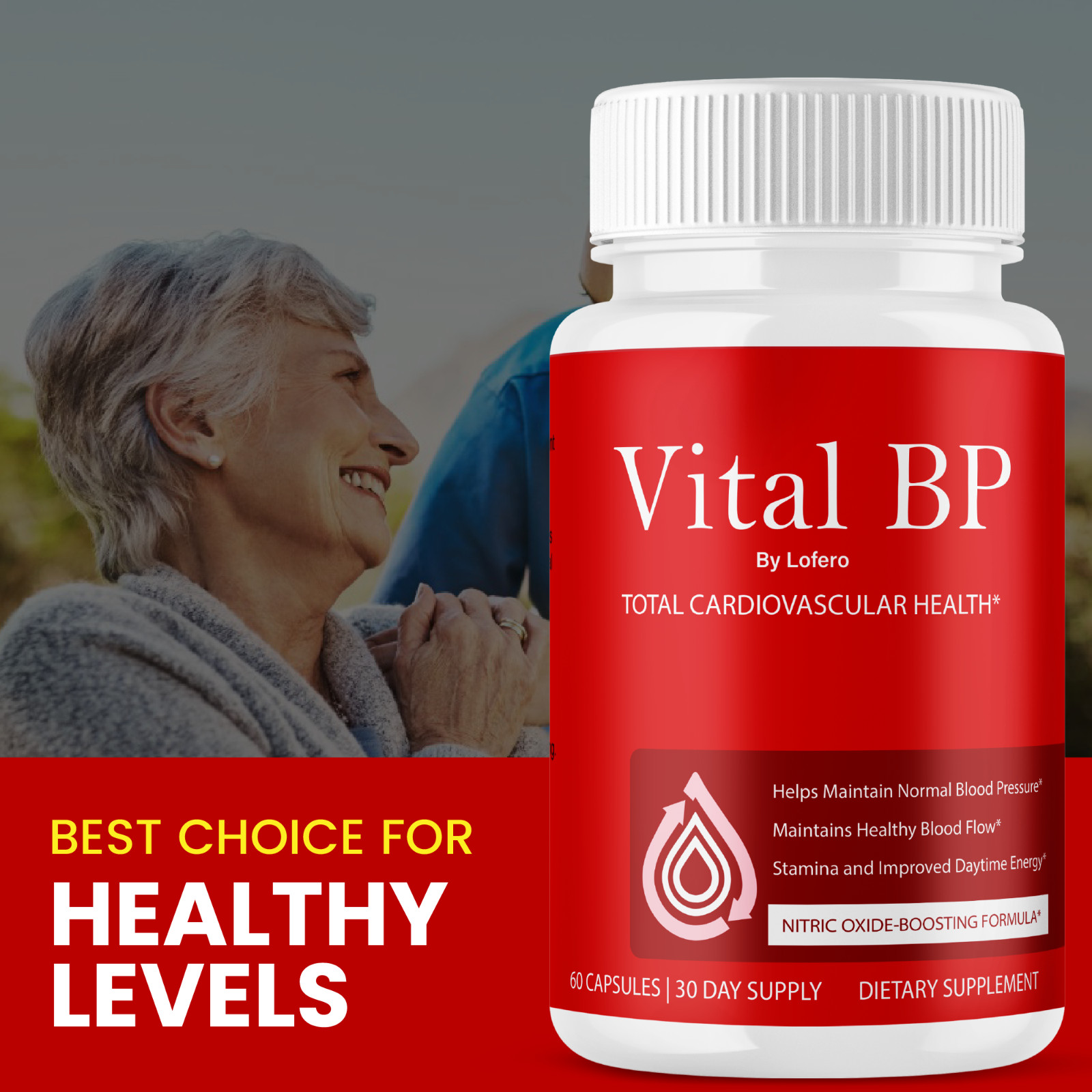 (2 Pack) Vital BP Capsules VitalBP Total Cardiovascular Health Pills (120 ct)