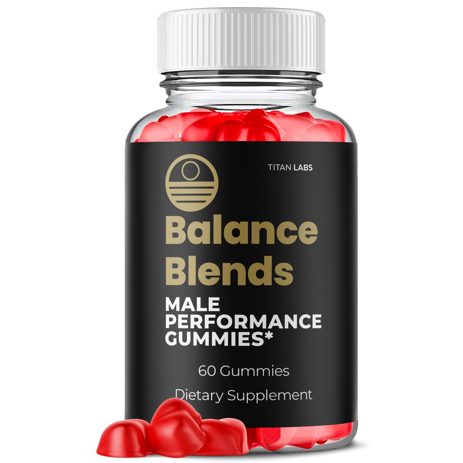 (1 Pack) Balance Blends Advanced Male Support Supplement BalanceBlends 60 Gummys