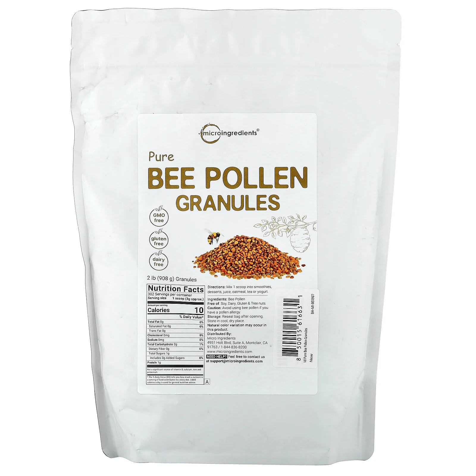 Pure Bee Pollen Granules, 2 lb (908 g)