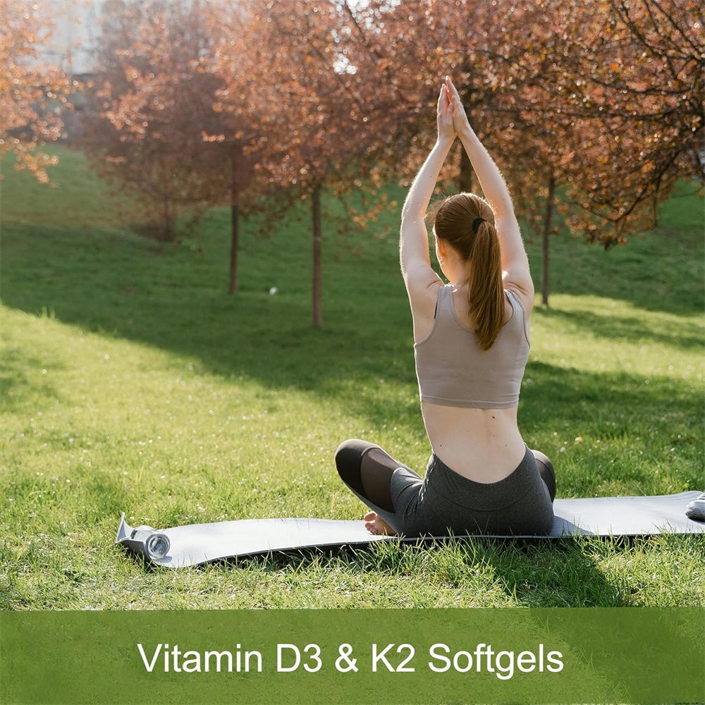 Microingredients Vitamin D3 10000 iu K2 (MK-7) 200 mcg, 300 Coconut Oil Softgels